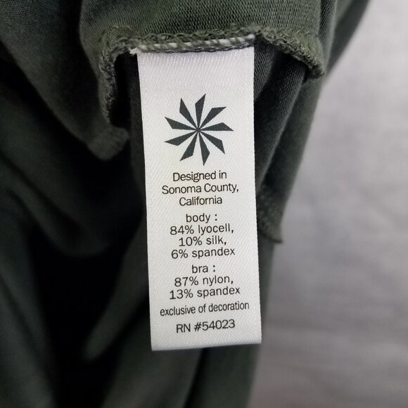 Athleta Serenity T-Strap Racerback Ruched Side Maxi Dress Sz S Grey Stretch Flaw - Picture 12 of 16